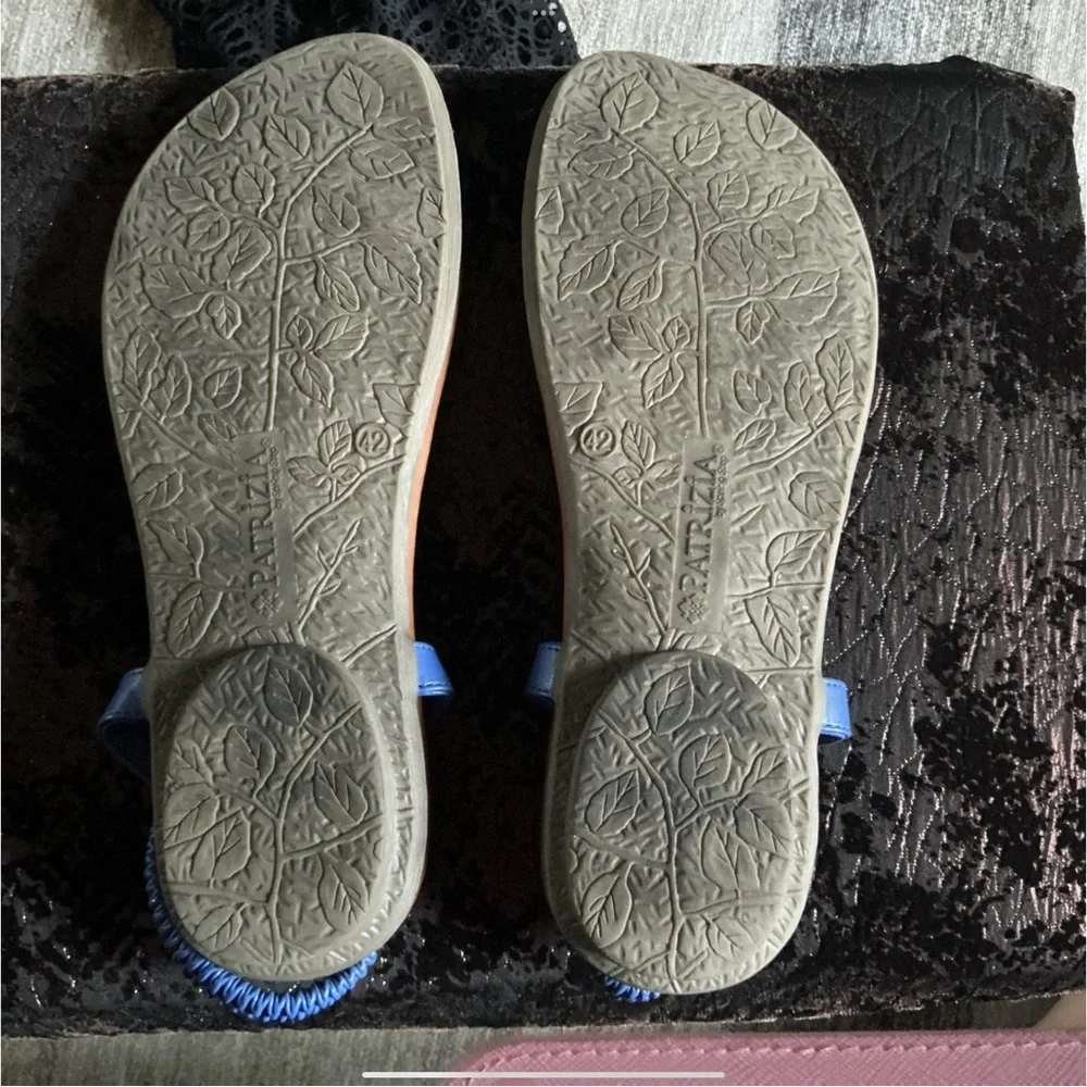 Patrizia Gadelina Blue with multicolored straps and faux diamond bead accents - Picture 9 of 16